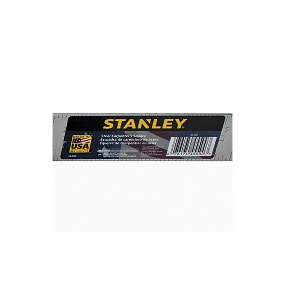 24" Blade Length x 16" Base Length, Buffed Finish, Steel Carpenters' Square