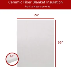 Blanket Insulation: Material: Fiber; Density (Lb./Cu. Ft.): 8; Shape: Rectangle; Thickness: .5