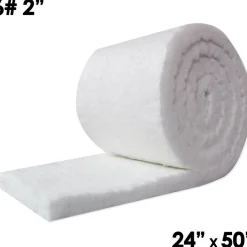 Blanket Insulation: Material: Fiber, Ceramic; Density (Lb./Cu. Ft.): 6; Shape: Roll; Thickness: 2
