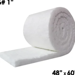 Blanket Insulation: Material: Fiber, Ceramic; Density (Lb./Cu. Ft.): 6; Shape: Roll; Thickness: 1