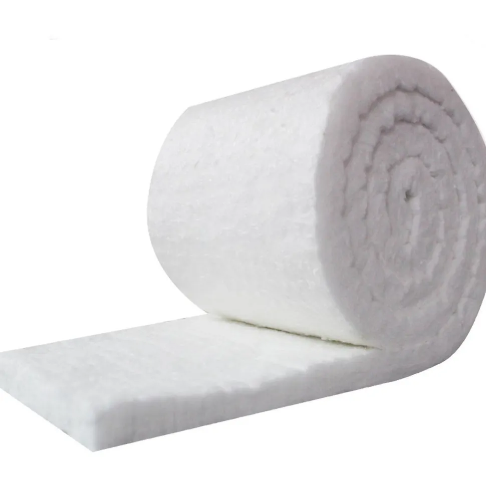 Blanket Insulation: Material: Fiber, Ceramic; Density (Lb./Cu. Ft.): 8; Shape: Roll; Thickness: 1