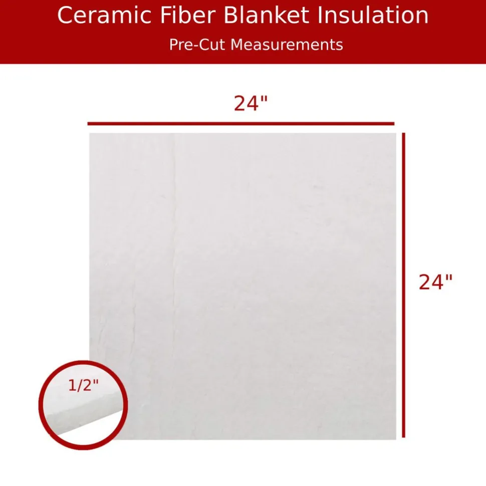 Blanket Insulation: Material: Fiber; Density (Lb./Cu. Ft.): 8; Shape: Rectangle; Thickness: .5