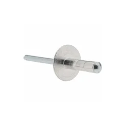 Blind Rivet: Large Flange Head, Aluminum Body, Steel Mandrel