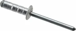 Blind Rivet: Size 63-67, Dome Head, Aluminum Body, Steel Mandrel