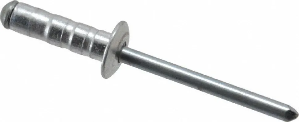 Blind Rivet: Size 63-67, Dome Head, Aluminum Body, Steel Mandrel