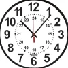 9-1/4 BLK 12/24HR QUARTZ WALL CLOCK