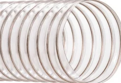 Blower Duct Hose: 4" ID, 17.00 inHg Vac Rating, 11.00 psi, PVC