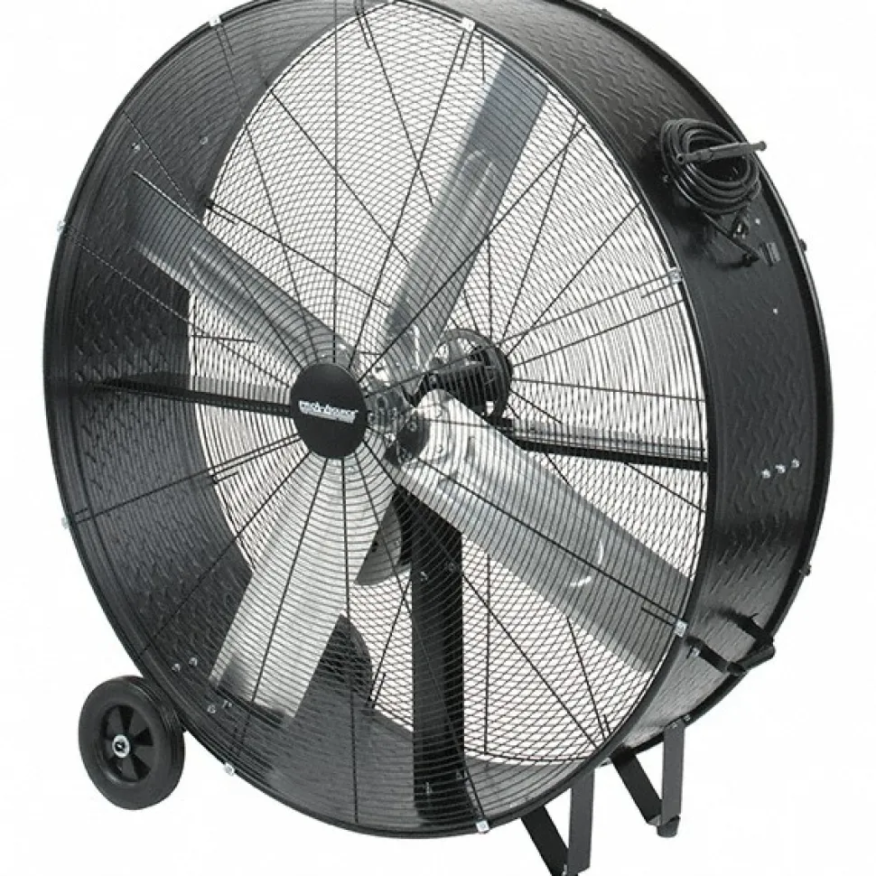 Blower Fan: 15,500 CFM, Belt Drive, Drum Fan