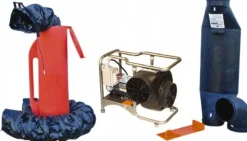 Blower & Fan Kits; Type: Conductive Ventilation Kit; Kit Type: Conductive Ventilation Kit; Type of Power: Electrical (AC); Inlet Dia: 8 in; Inlet/Outlet Size (Inch): 8; Outlet Dia: 8 in; Cubic Feet per Minute (CFM): 1570 (Free Air); Air Flow: 1570 (Free Air) cu ft; Horsepower (HP): 0.75