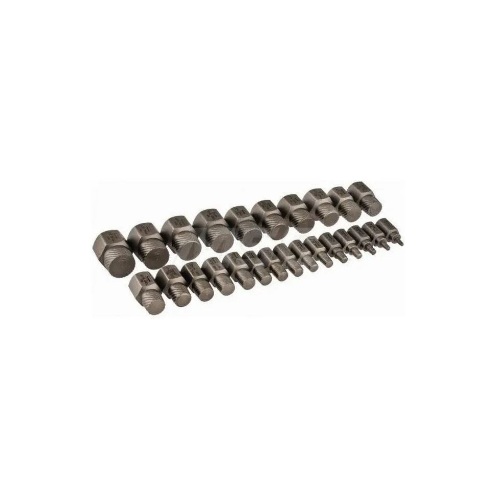 Bolt & Screw Extractor Set: Spiral Flute Screw Extractor