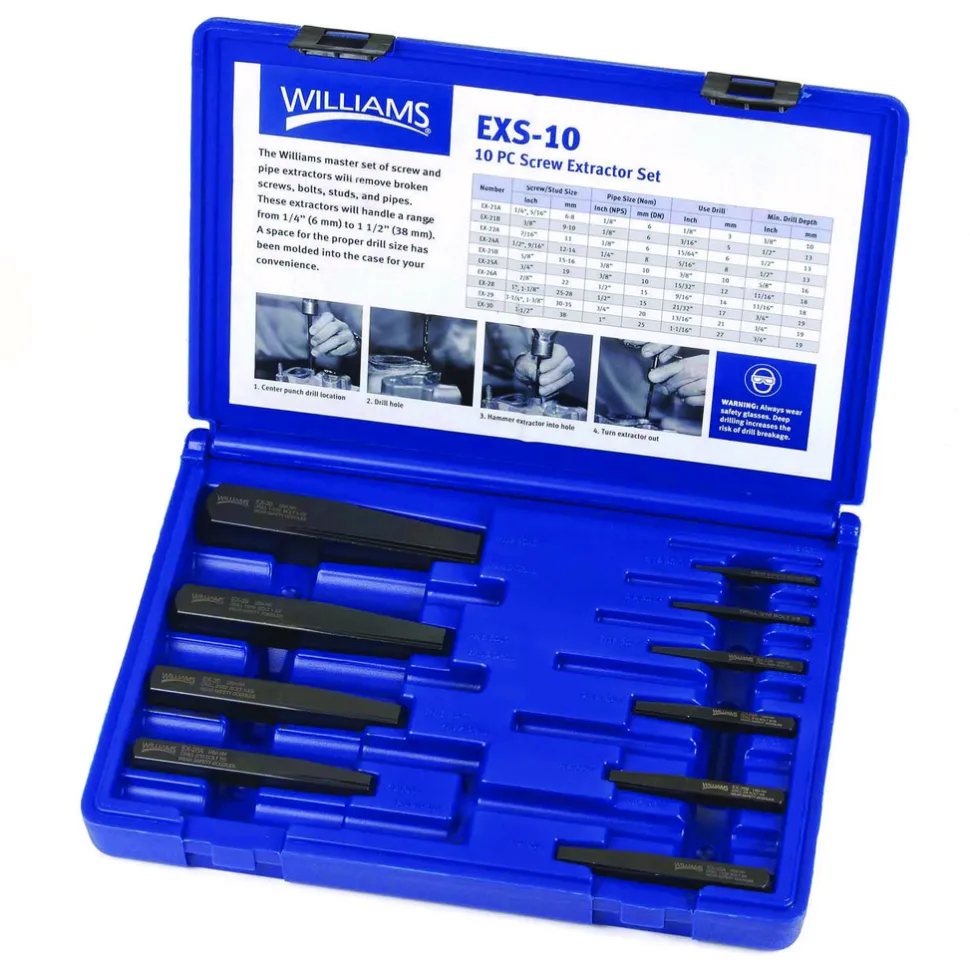 Bolt & Screw Extractor Sets: Tool Type: Extractor; Screw Type: Socket Head Cap Screw, Metric Flat Head Cap Screws, Metric Flat Head Cap, Pan Head, Bolt, Socket Set Screws, Metric Socket Head Cap, Flat Head, Metric Socket Head Cap Screws