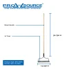 Bow Rake with 52-3/4" Straight Wood Handle