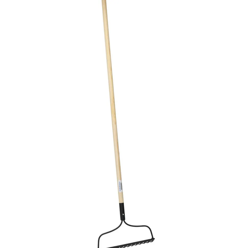 Bow Rake with 52-3/4" Straight Wood Handle