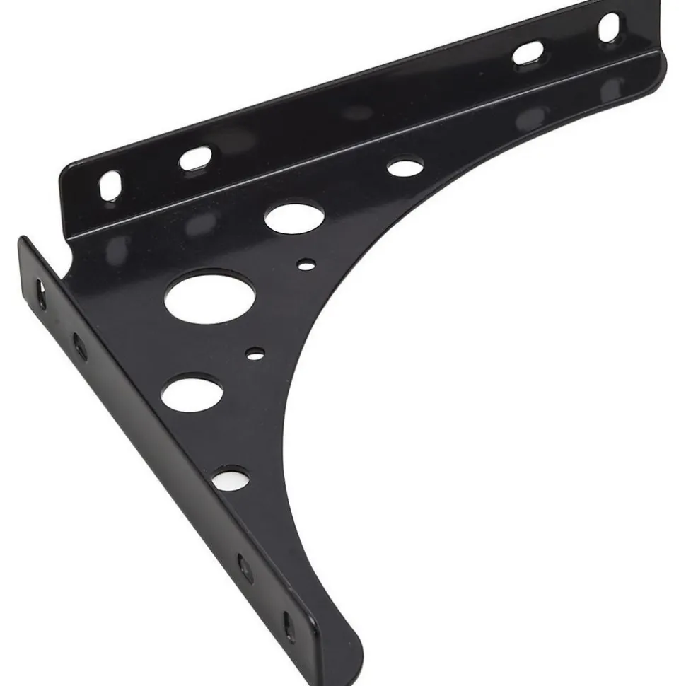 Brackets: Bracket Type: Shelf Bracket; Mount Type: Screw-On; Length (Inch): 10 in; Bracket Material: Steel