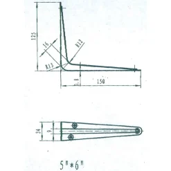 Brackets: Bracket Type: Shelf Bracket; Mount Type: Screw-On; Length (Inch): 5.9 in; Bracket Material: Steel