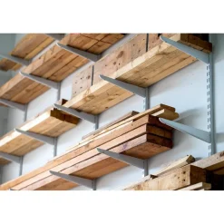 Brackets: Bracket Type: Shelf Standard; Mount Type: Screw-On; Length (Inch): 36 in; Bracket Material: Metal