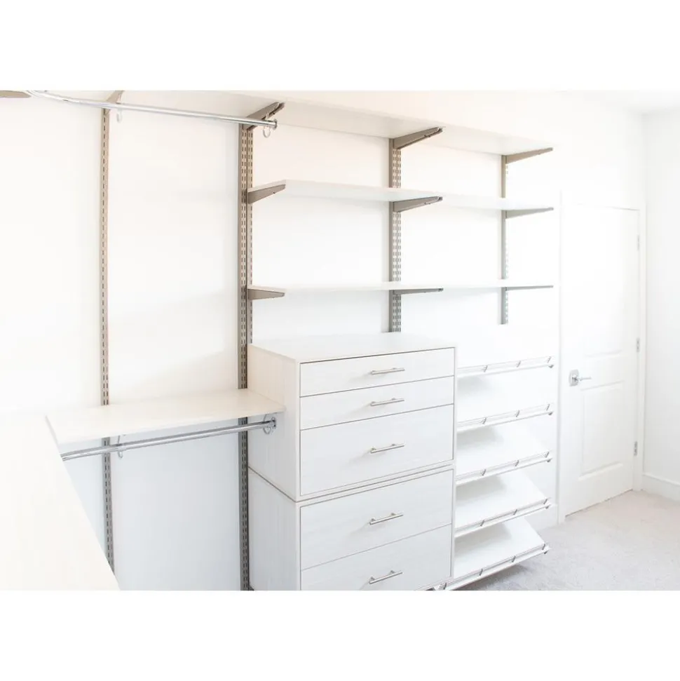 Brackets: Bracket Type: Shelf Standard; Mount Type: Screw-On; Length (Inch): 36 in; Bracket Material: Metal