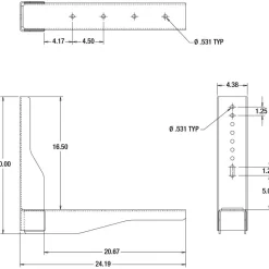 Brackets: Bracket Type: Truck Box Brackets; Mount Type: Screw-On; Length (Inch): 24.19; Bracket Material: Carbon Steel
