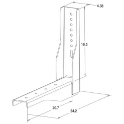 Brackets: Bracket Type: Truck Box Brackets; Mount Type: Screw-On; Length (Inch): 24.19; Bracket Material: Carbon Steel