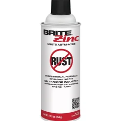 Brite Zinc Silver Finish, 12.5oz