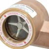 Bronze Body Sight Flow Indicator: 1/2" NPT, 125 psi, Use with Gas & Liquid
