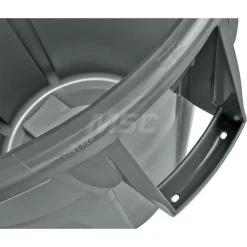 BRUTE 44G Vented Trash Container, Gray