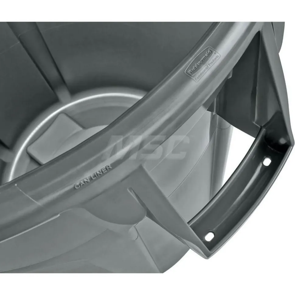 BRUTE 44G Vented Trash Container, Gray