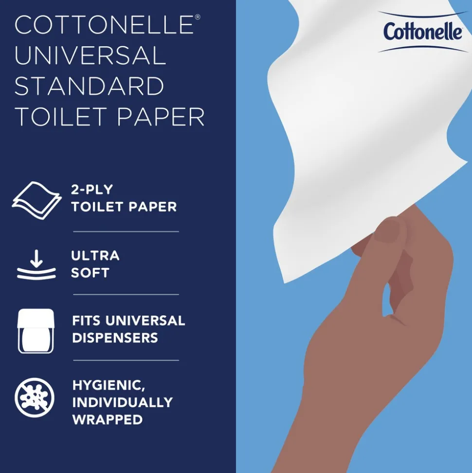 Bulk Toilet Paper: Standard Toilet Paper Rolls, 2-ply, White