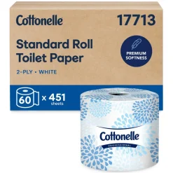Bulk Toilet Paper: Standard Toilet Paper Rolls, 2-ply, White