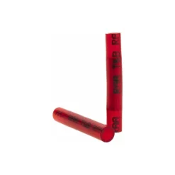 Butt Splice Terminal: Crimp-On, Red, 22/18 AWG, Fully Insulated, Nylon