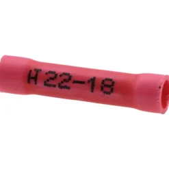 Butt Splice Terminal: Red, 22/18 AWG