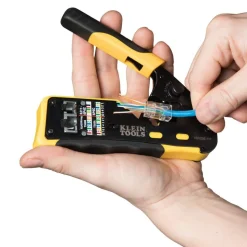 Cable Tools & Kit: 1 Pc, Use on Cat3, Cat5e, Cat6 & Cat6a Cable, Use with RJ45 Klein Tools Pass-Through & RJ11, RJ12 Standard