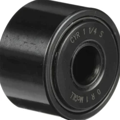 Cam Yoke Roller: Crowned, 0.375" Bore Dia, 1-1/4" Roller Dia, 0.75" Roller Width, Needle Roller Bearing