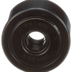 Cam Yoke Roller: Crowned, 0.375" Bore Dia, 1-3/8" Roller Dia, 0.75" Roller Width, Needle Roller Bearing