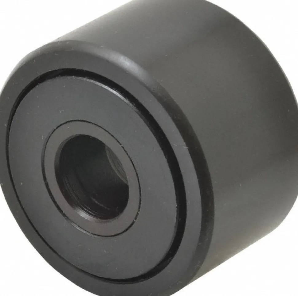 Cam Yoke Roller: Non-Crowned, 0.625" Bore Dia, 2" Roller Dia, 1.25" Roller Width, Needle Roller Bearing