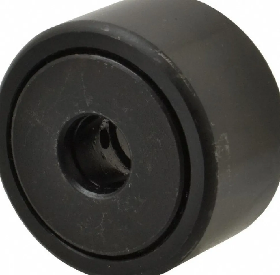 Cam Yoke Roller: Non-Crowned, 0.5" Bore Dia, 1-3/4" Roller Dia, 1" Roller Width, Needle Roller Bearing