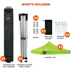 Canopies & Outdoor Shelters: Product Type: Pop-Up Tent; Overall Width: 10 ft; Overall Length: 10.0000 ft; Center Height: 128 in