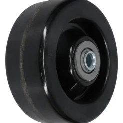 Caster Wheel: Phenolic, 5" Dia, 2" Wide, 1/2" Axle