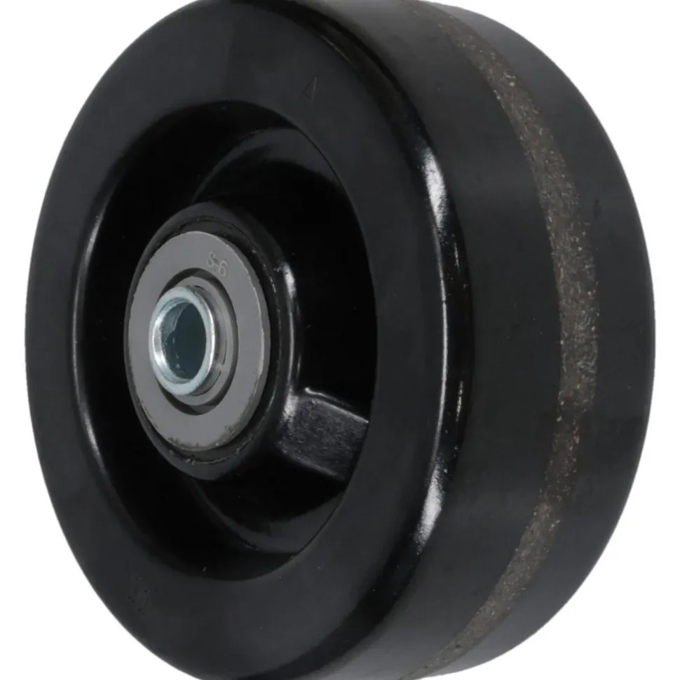 Caster Wheel: Phenolic, 5" Dia, 2" Wide, 1/2" Axle