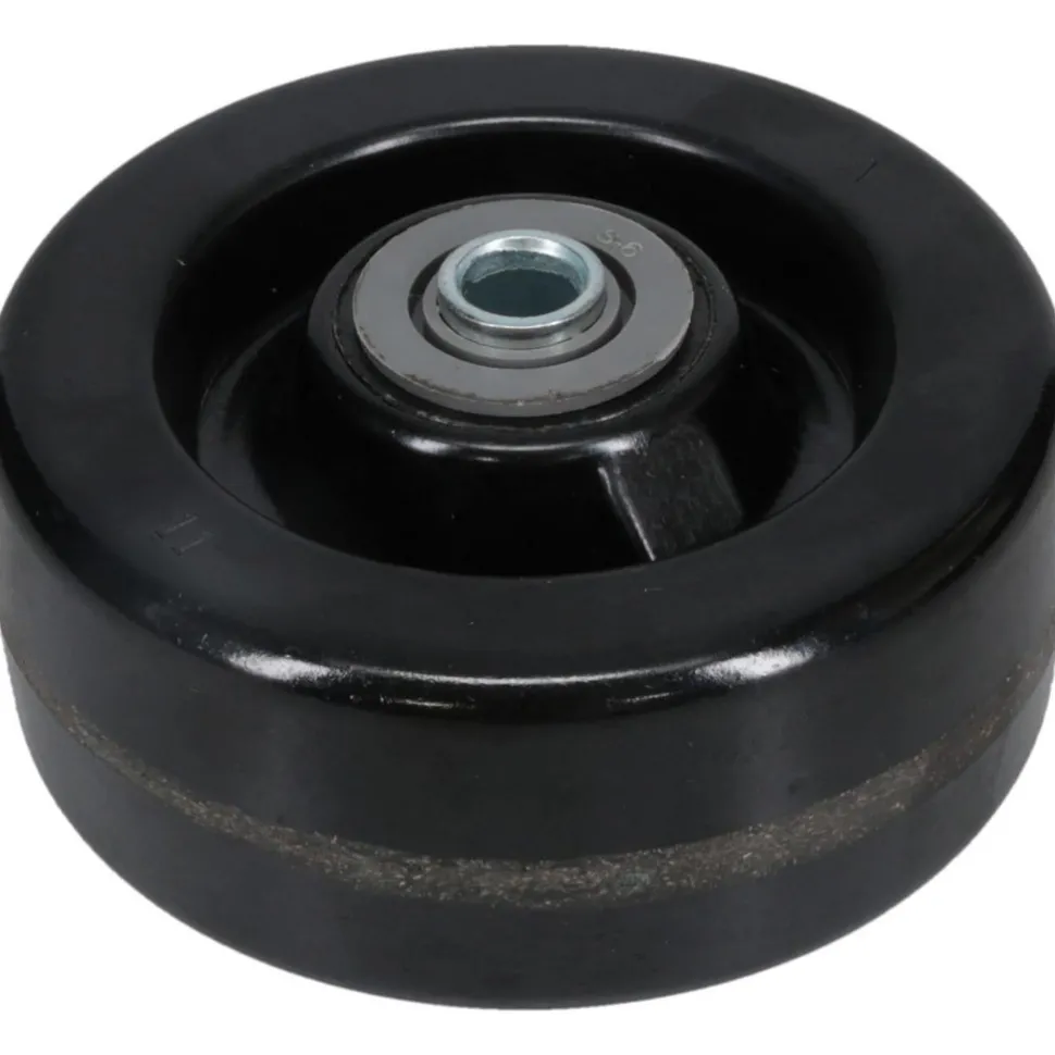 Caster Wheel: Phenolic, 5" Dia, 2" Wide, 1/2" Axle