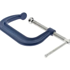 C-Clamp: 6" Max Opening, 4-1/8" Throat Depth, Regular-Duty, Forged Steel Body