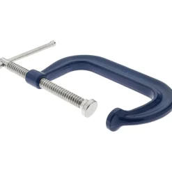 C-Clamp: 6" Max Opening, 4-1/8" Throat Depth, Regular-Duty, Forged Steel Body