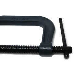 C-Clamp: 6-1/16" Max Opening, 4-1/8" Throat Depth, Regular-Duty, Forged Steel Body
