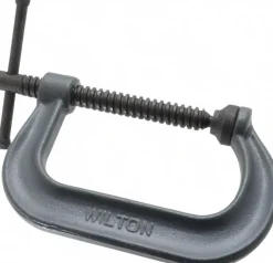 C-Clamp: 4-1/4" Max Opening, 3-1/4" Throat Depth, Regular-Duty, Forged Steel Body