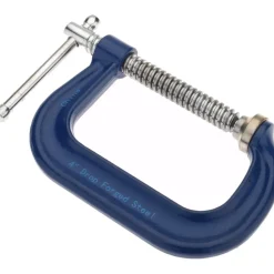 C-Clamp: 4" Max Opening, 3-1/4" Throat Depth, Regular-Duty, Forged Steel Body