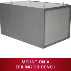 Ceiling Air Filtration Machine: Dry Filter, 3-Speed, Single Phase