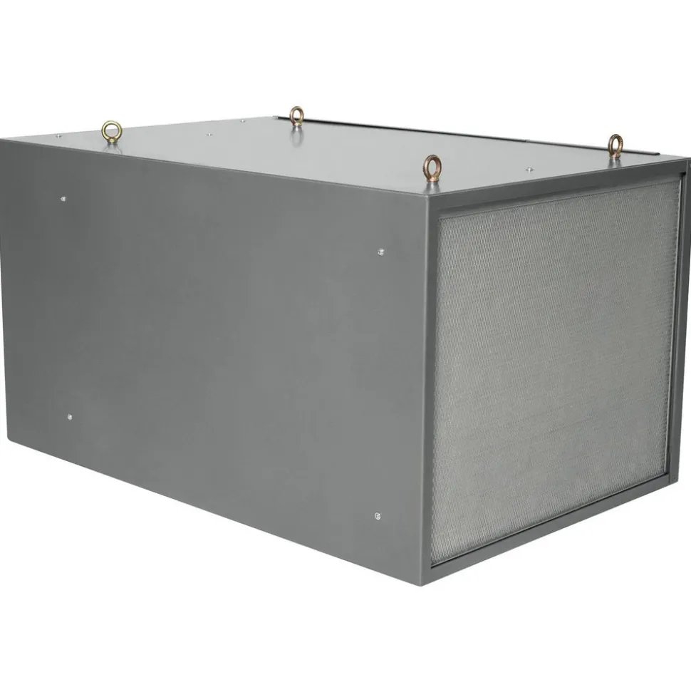 Ceiling Air Filtration Machine: Dry Filter, 3-Speed, Single Phase