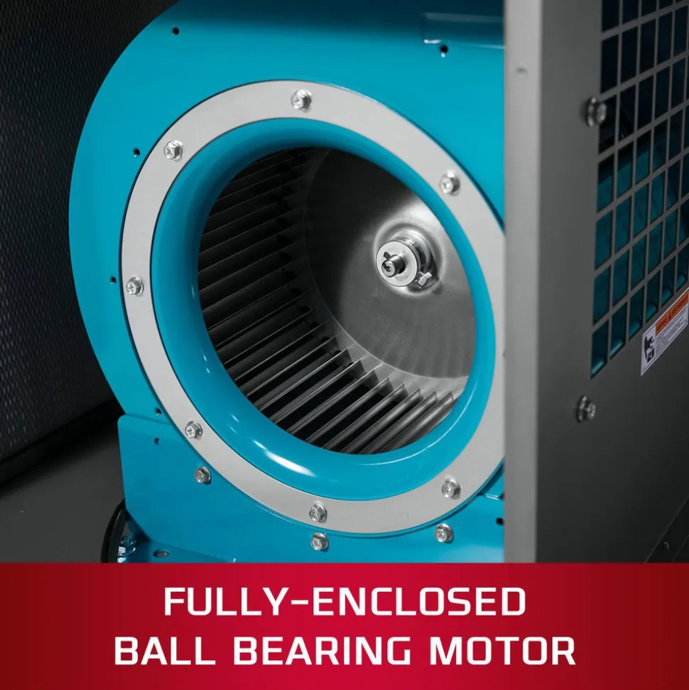 Ceiling Air Filtration Machine: Dry Filter, 3-Speed, Single Phase