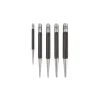 Center Punch Set: 5 Pc, 0.1667 to 0.1563"