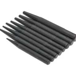 Center Punch Set: 8 Pc, 0.0625 to 0.2188"